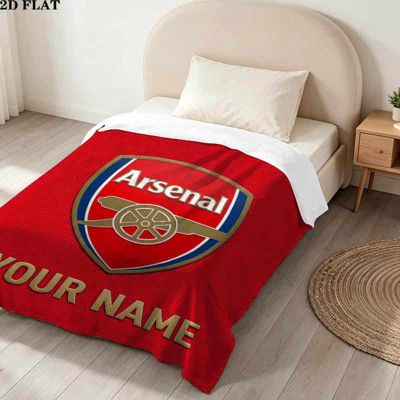 Custom Arsenal F.C Blanket, High quality Comfortable for All Seasons, Home Decor, Warmth and Comfort