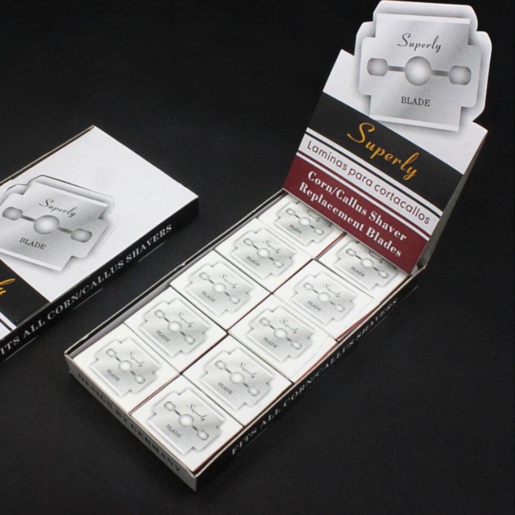 Новые 100 шт. стальные сменные лезвия для педикюра ног, твердая пилка, ручной инструмент для ног, ступни, Ca Q3L8