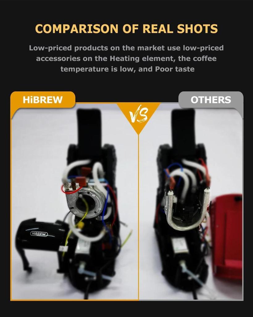 HiBREW H1A 220V Multifunctional Coffee Machine Espresso Cold and Hot Extraction Compatible Multi-capsule Small