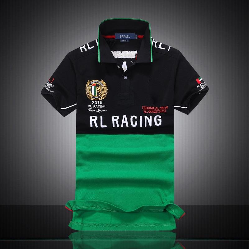 Новая мужская футболка с коротким рукавом Rl Racing, смесь хлопка, удобная, классический дизайн