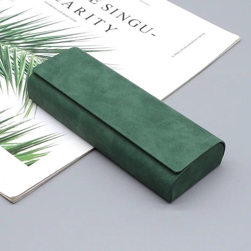 Футляр для очков с жестким корпусом, мужской и женский, из искусственной кожи, переносной, антиэкструзионный, складной, для хранения солнцезащитных очков