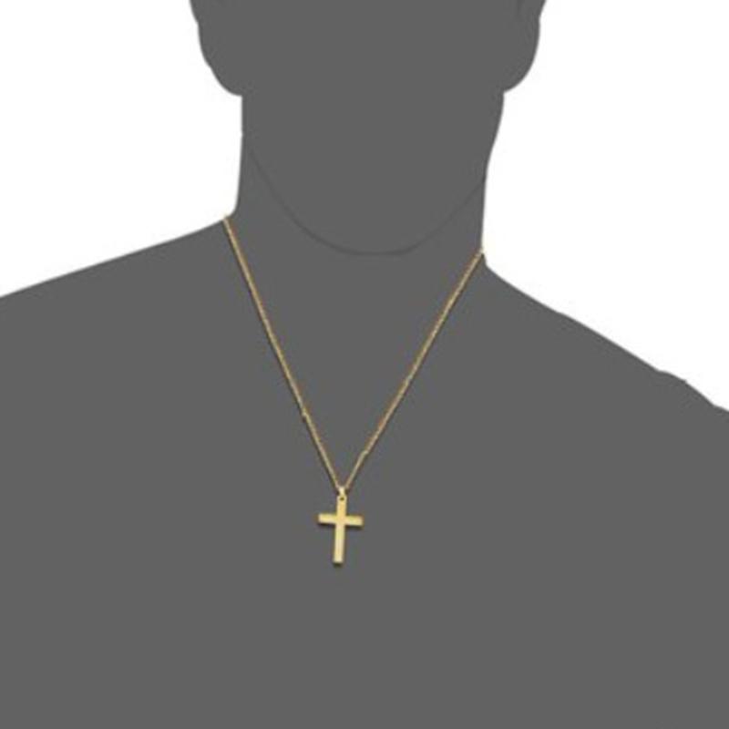 Новое ожерелье с крестом, подвеска, ювелирное изделие с цепочкой, мужское ожерелье, женское ожерелье