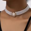 Multi-Layers Imitation Pearl Necklace Bridal Dress Wedding Accessories
