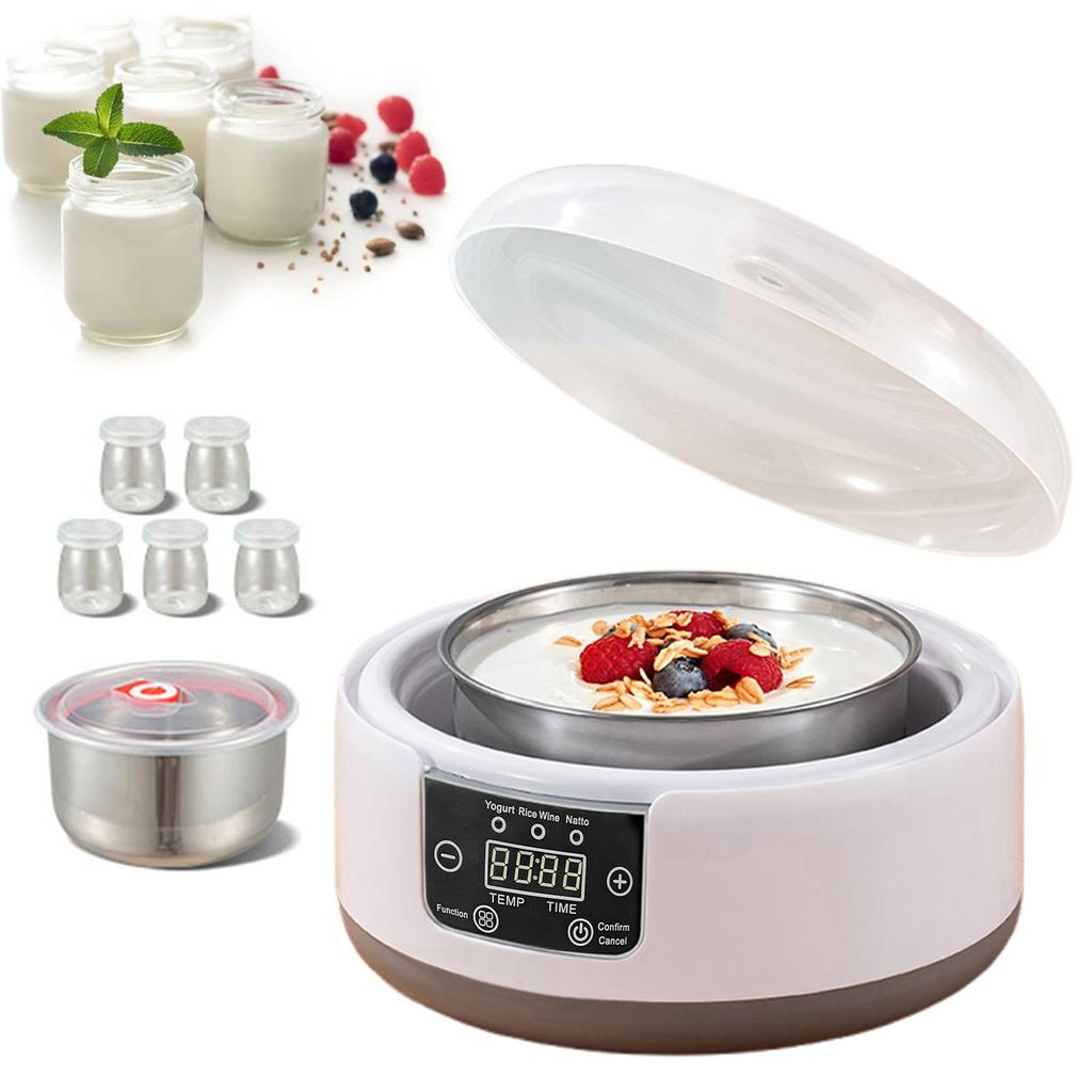 Electric Yogurt Maker Machine with Adjustable Temperature And Time Control 1.2L Multi-Function Yogurt Machine Automatic Yogurt Maker