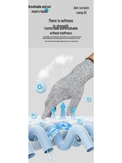 Перчатки 9 уровня защиты от порезов: Режущий, Прокалывающий, Износостойкий; Дышащая Нескользящая Защита для Работы, Чистки Рыбы, Пляжного Поиска и Кухонного Использования.