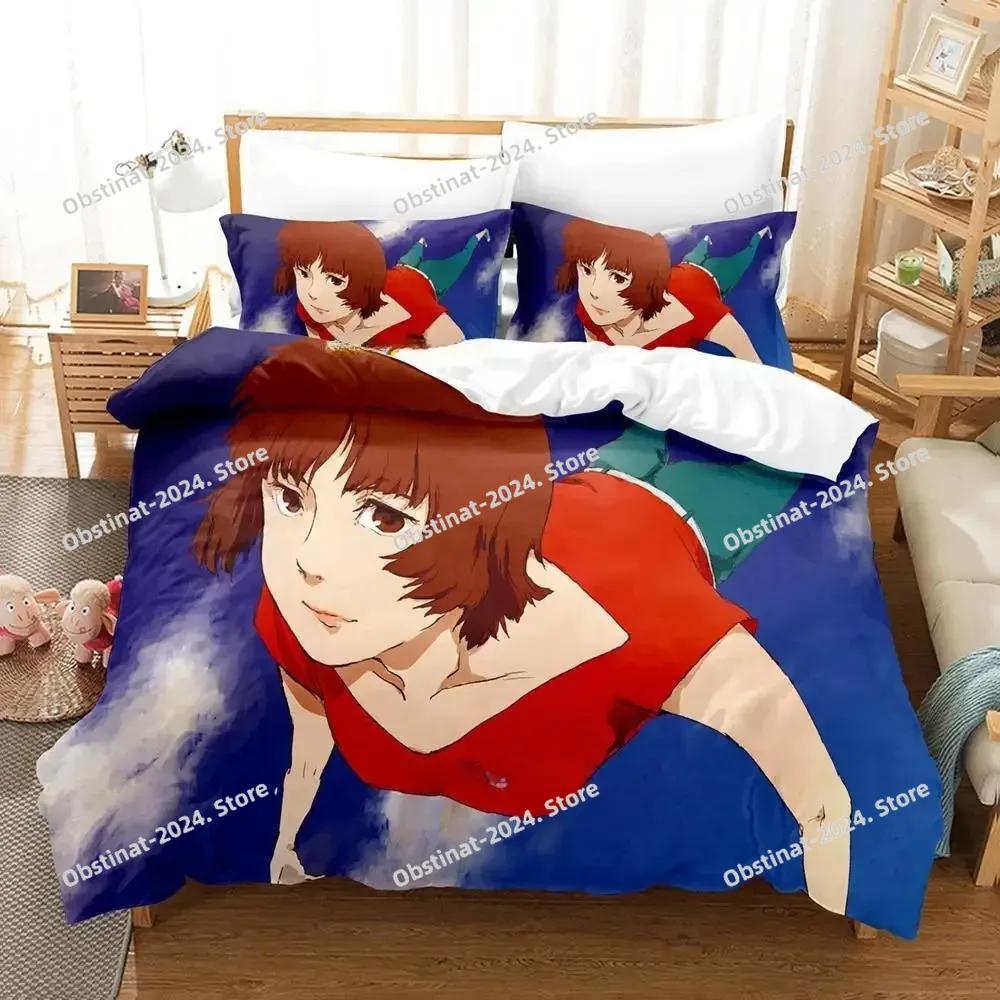 Новый набор постельного белья Paprika Movie Single Twin Ful Quen King-Sized Размеры Размеры Постельное белье Взрослые Дети Спальня Пододеяльник Наборы 3D Аниме