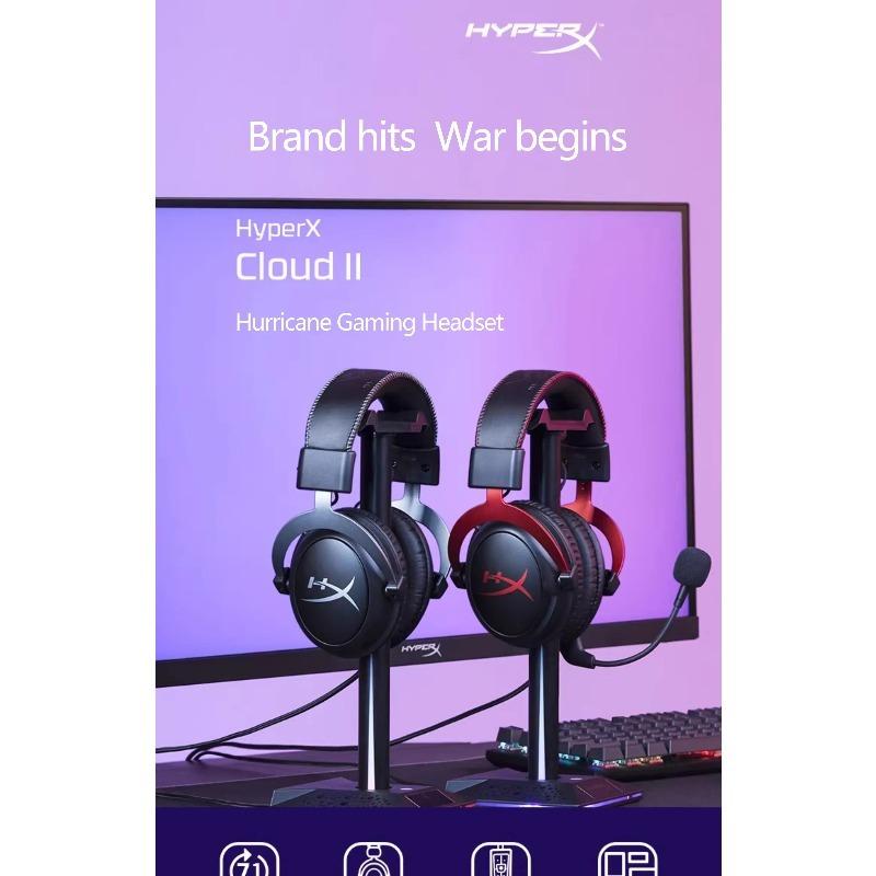 HYPERX Игровая гарнитура Cloud II Hi-Fi 7.1 объемный звук/съемный микрофон/USB звуковая карта для ПК PS проводные игровые наушники Cloud 2