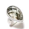 Natural White Topaz Gemstone Handmade 925 Sterling Silver Jewelry Ring S.10 k3N80