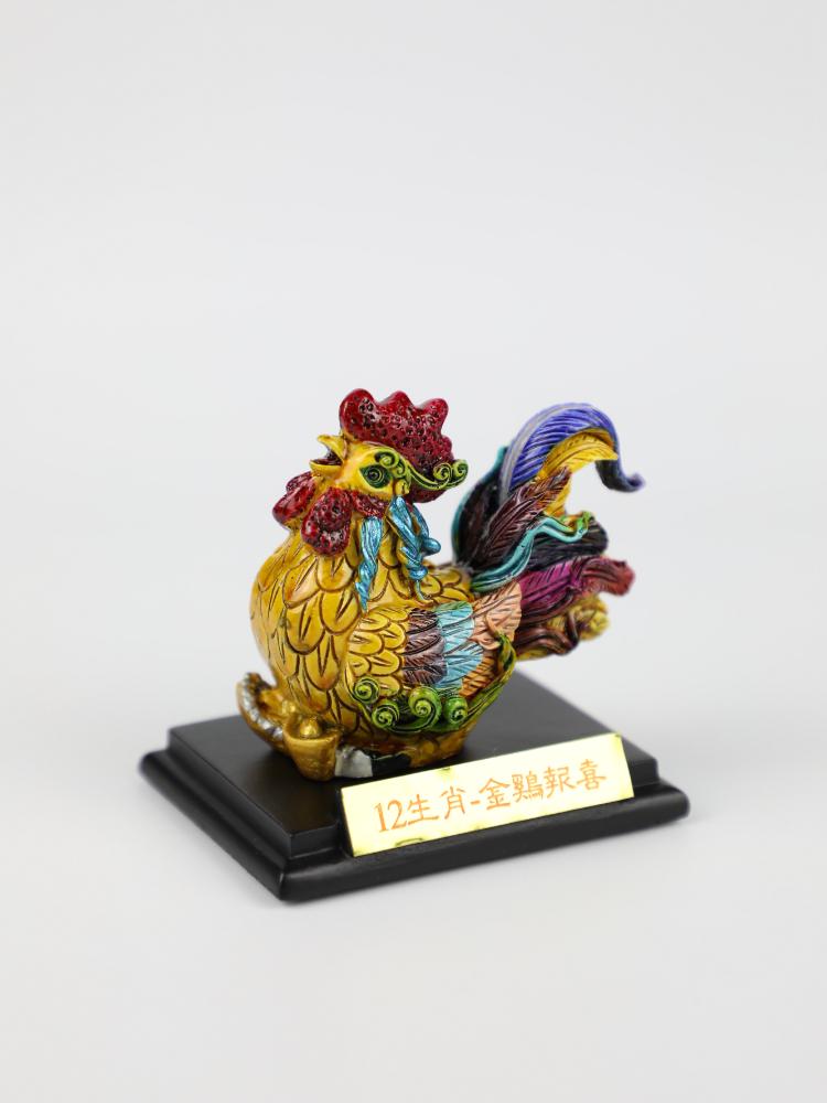 Керамический набор со знаками Зодиака - 12 глиняных скульптур-украшений: Крыса, Бык, Тигр, Кролик, Дракон, Змея, Лошадь, Обезьяна, Благоприятные Талисманы