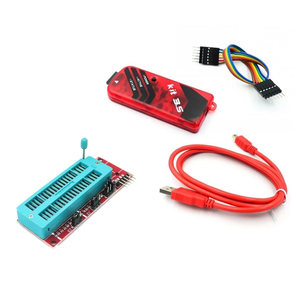 Программатор PICKit2 PICKIT3 PICKit3.5 + Адаптер программирования PIC ICD2 PICKit 2 PICKIT 3 PICKIT 3.5 Универсальное гнездо программатора