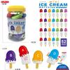 Montessori Ice Cream Alphabet Matching Toy with Uppercase Lowercase Letters Color Sorting 52PCS Toddlers Educational Gift