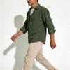 Men's Casual -color Lightweight Breathable Corduroy Button-down Shirt - Men's Stylish Loose-fitting Long-sleeved Shirt