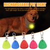 5Pcs Dog Collar Light Battery Operated LED Dog Safety Lights Waterproof Silicone Clip Dog Tag Light for Camping Night Walking