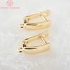 (2247)6PCS 20x11MM Hole 1.5MM 24K Gold Color Brass with Pins Earring Clasp High Quality DIY Jewelry Making Findings Accessories