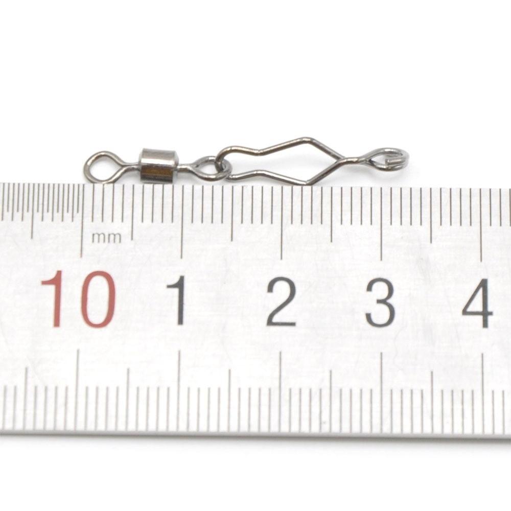 30 шт. Высокопрочные рыболовные застежки-вертлюжки из нержавеющей стали для приманок и крючков