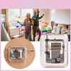 Adorable Hand Cranking Mini Music Box With Transparent Design For Christmas