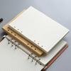 80Sheets Horizontal Line/Blank Loose Leaf Paper Kraft Paper 6-hole Binder Inner Page  Students