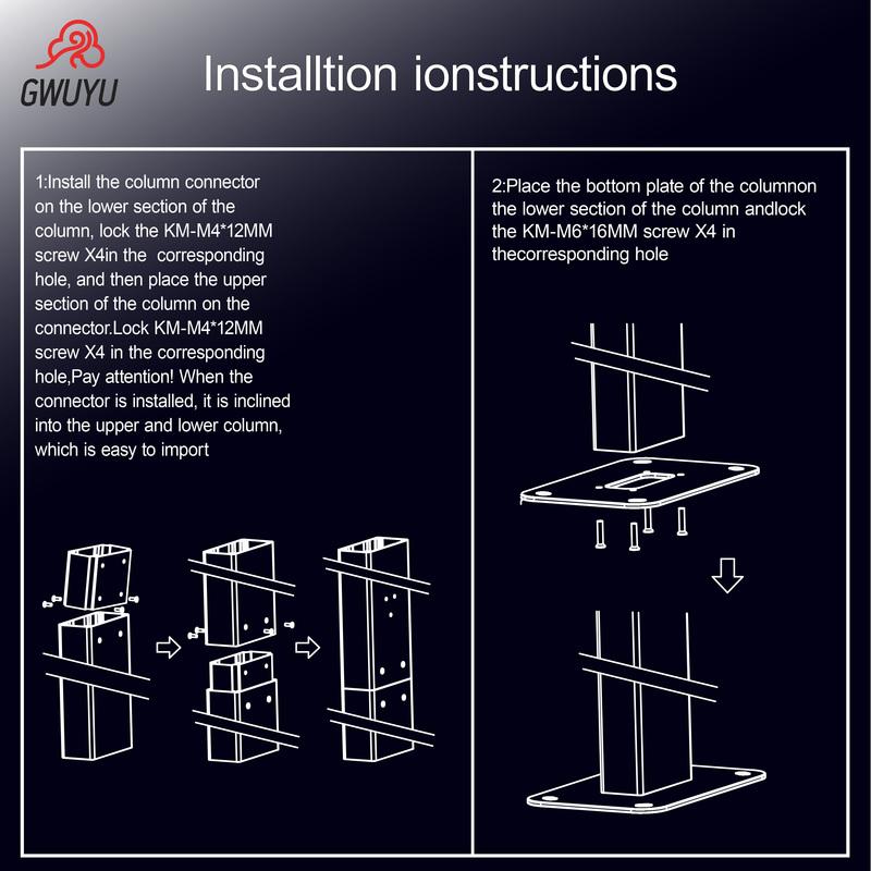 GWUYU Aluminum Alloy EV Charging Pile Wall Mount Bracket Durable Wall Holder for Electric Car Charger