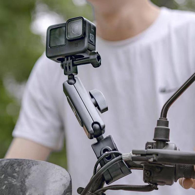 360° Камера Крепление на Руль Мотоцикла Селфи-палка Велосипедный Монопод для GoPro Hero Insta360 X5 Dji Osmo Action Аксессуар для Камеры