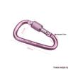 Outdoor Aluminum Alloy D-Shaped Carabiner Quickdraw No. 6 with Locking Keyring Backpack Buckle Wind Rope Clip