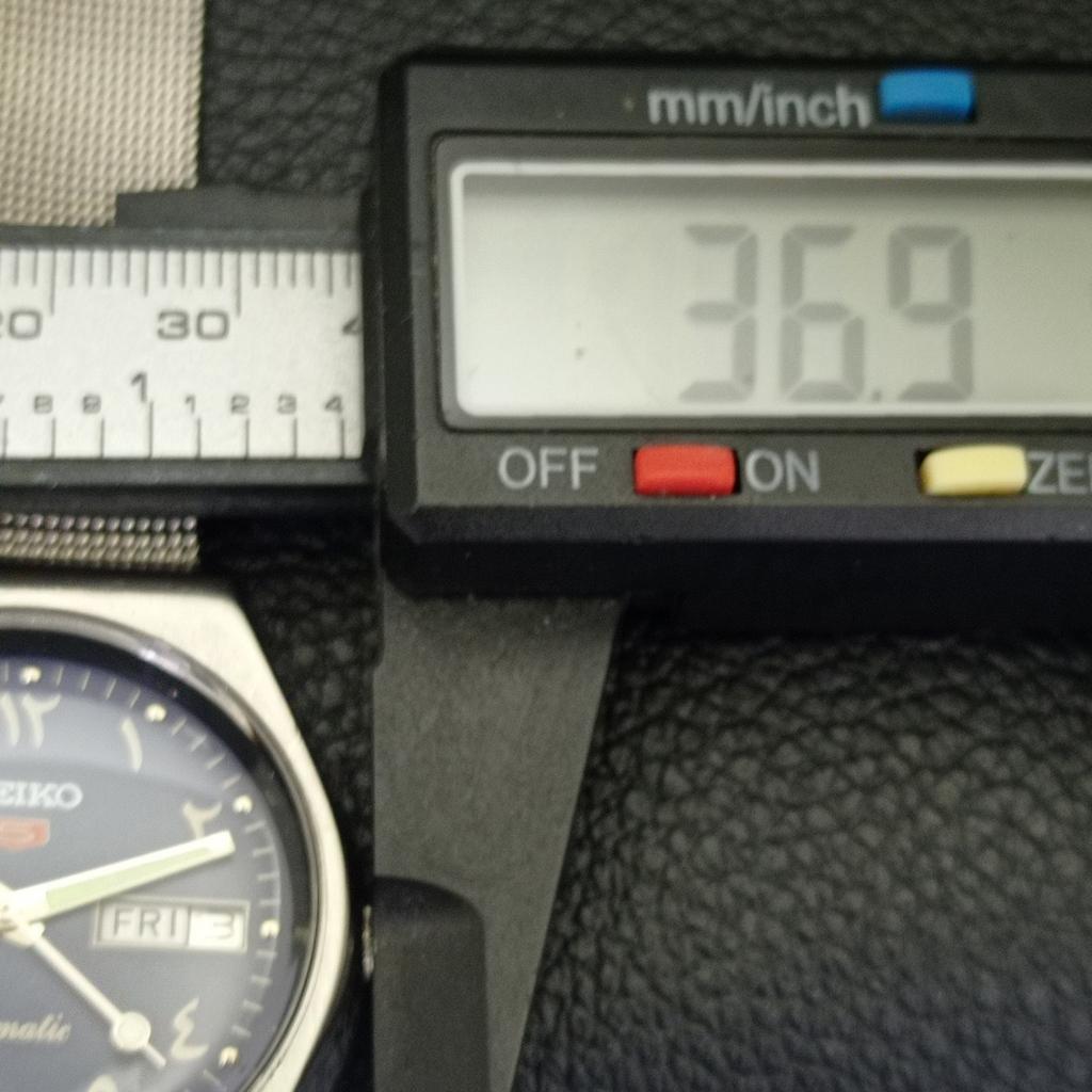 VINTAGE SEIKO 5 AUTOMATIC JAPAN 6309A MENS ARABIC BLUE DIAL WATCH A701373-5 R206a-a701373