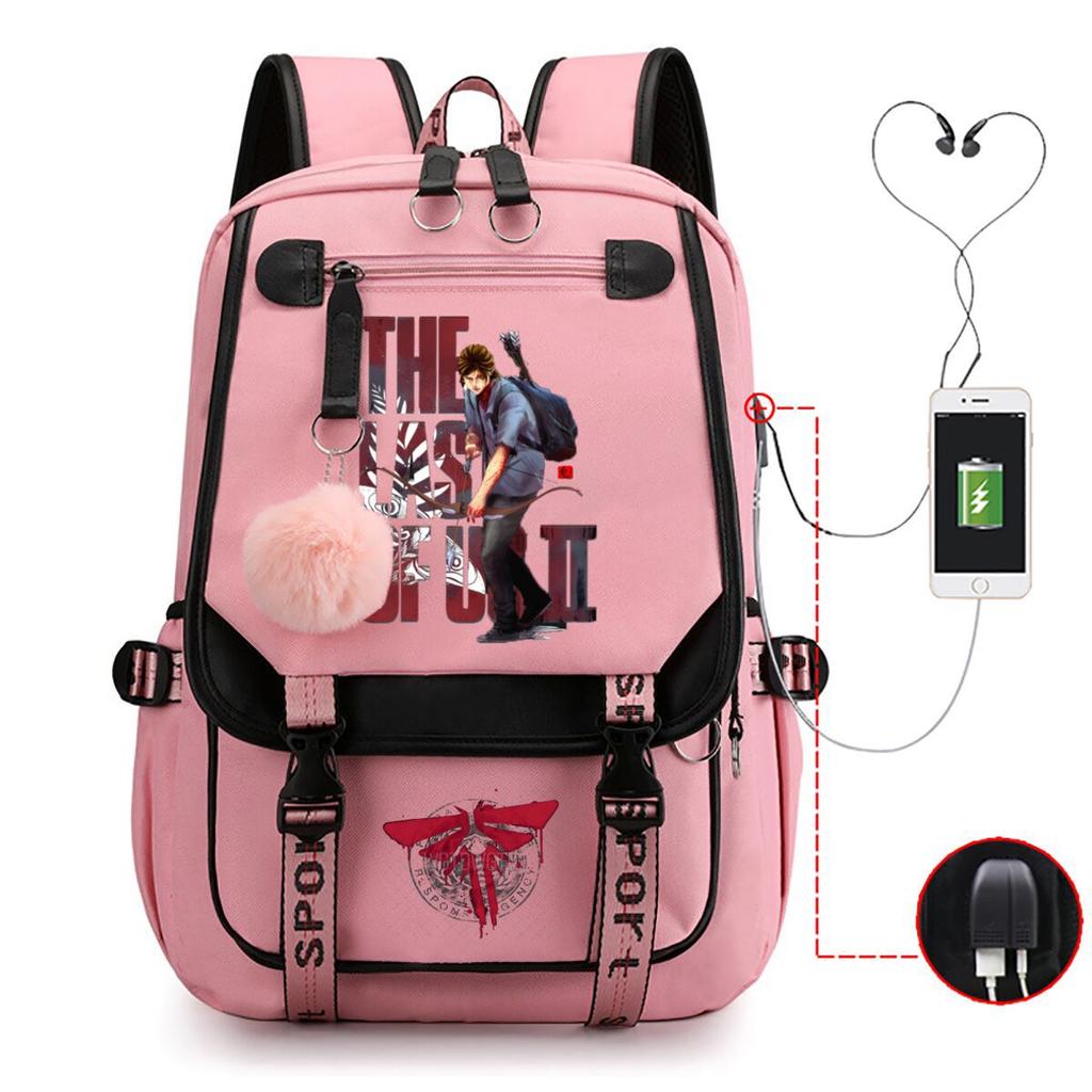 The Last of Us Printed Youth Leisure Travel Backpack Multifunctional Student School Bag