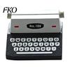 Retro Desk Accessory Wooden Typewriter Memo Clip, Vintage Place Card Holder, Nostalgic Organizer Decorative Message Photo Picture Holder