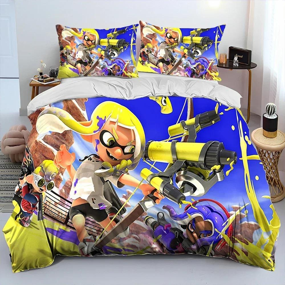 S-Splaton Игра Геймер Картонный Комплект Постельного Белья Для Спальни Мягкие Современные Покрывала Удобное Мягкое Пододеяльник Удобный Чехол На Одеяло И Наволочка