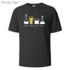 Technically Beer Printing Lightweight Cotton Tee Simple Crew Neck Design Breathable Fabric Unisex Short Sleeve Shirt Men T-Shirt