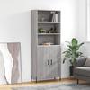 VidaXL Highboard Sonoma Grey 69.5x34x180 Cm Engineered Wood 3189267