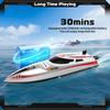 30 км/ч Высокоскоростной катер с дистанционным управлением 2,4 ГГц Катер для взрослых Система водяного охлаждения Напоминание о низком заряде Датчик воды