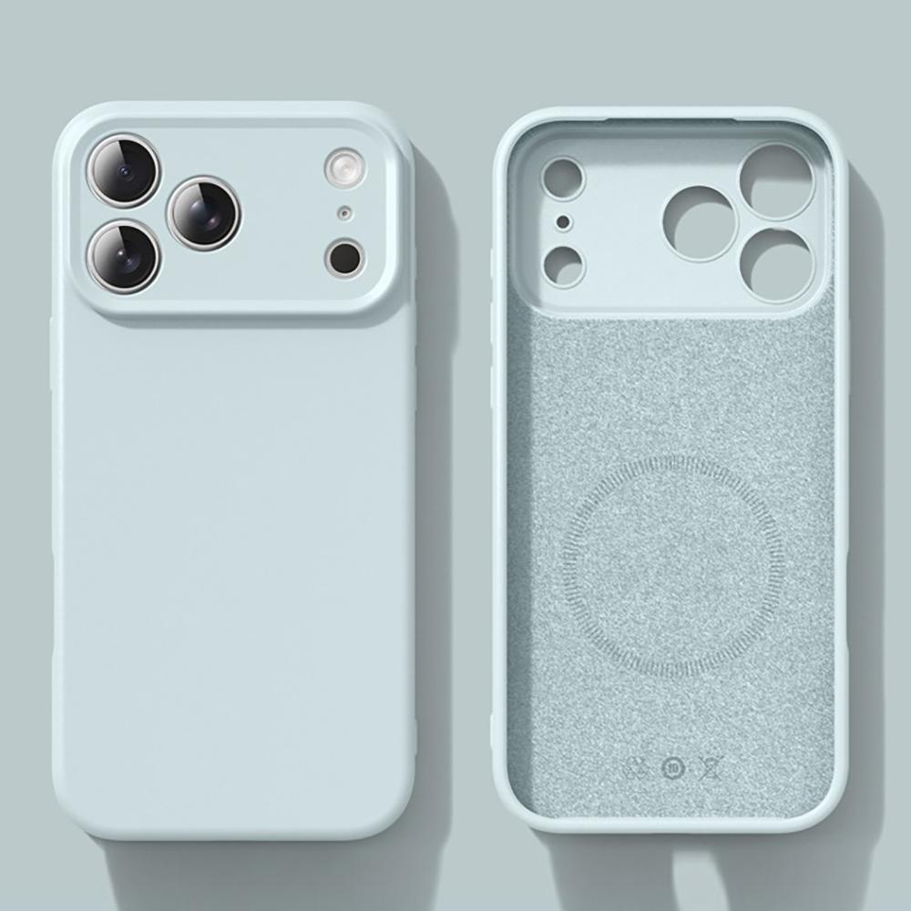 Новый Жидкий Магнитный Силиконовый Чехол Для Телефона Для iPhone 17 16 15 14 13 12 Pro Max 16 Plus 17Pro 17 Air Для Magsafe Мягкий Бампер