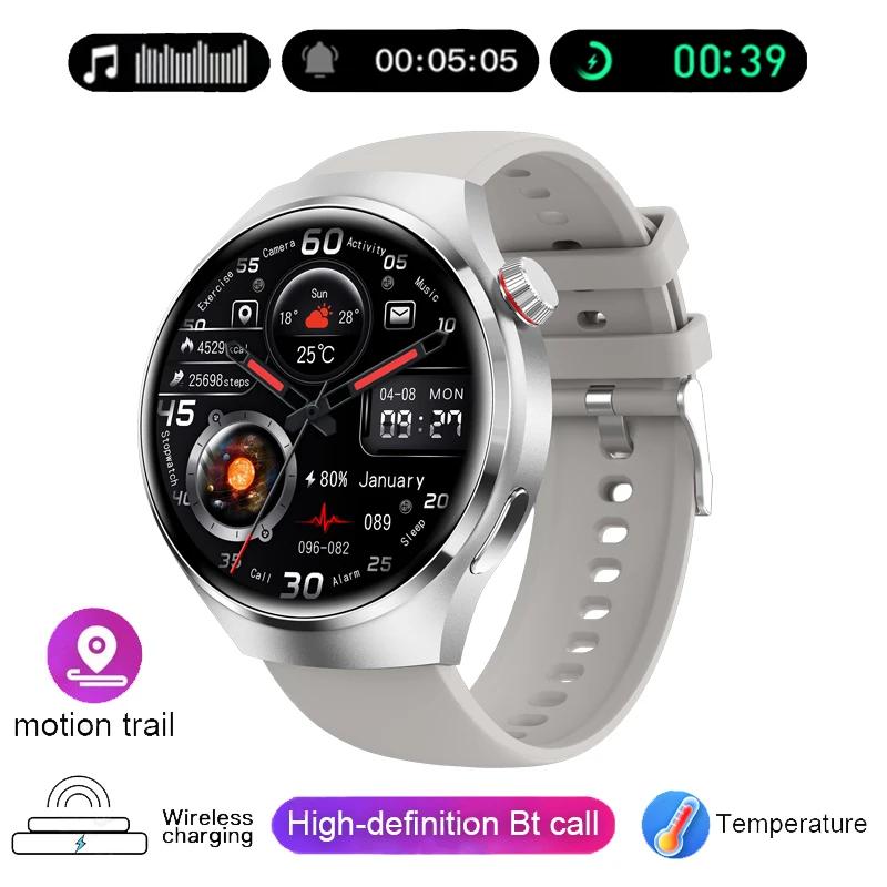 2024 Новые 4 Pro Смарт-часы для мужчин IP68 NFC GPS-трекер AMOLED 360*360 HD экран Heart Rate Bluetooth Call SmartWatch
