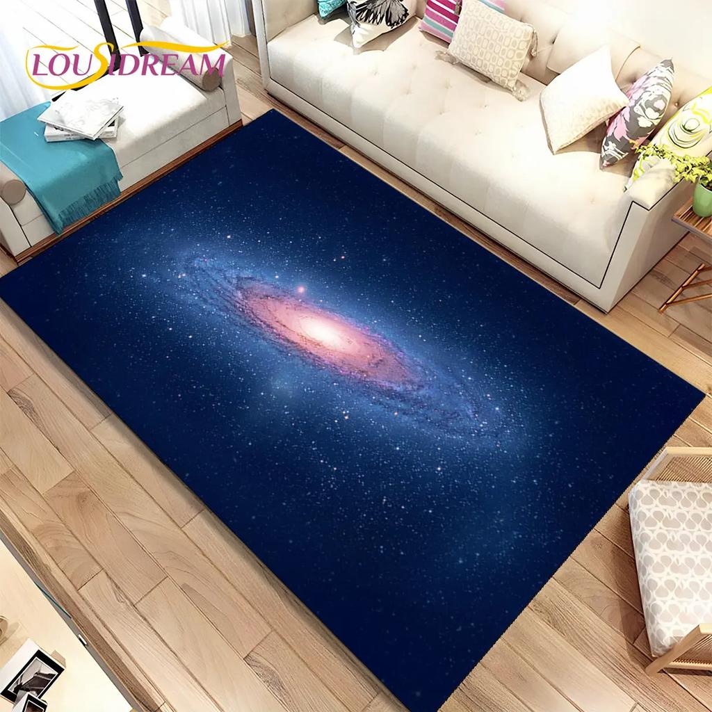 Коврик Galaxy Universe Space Stars, ковер для дома, гостиной, спальни, дивана, коврик для двери, детский нескользящий напольный коврик HD