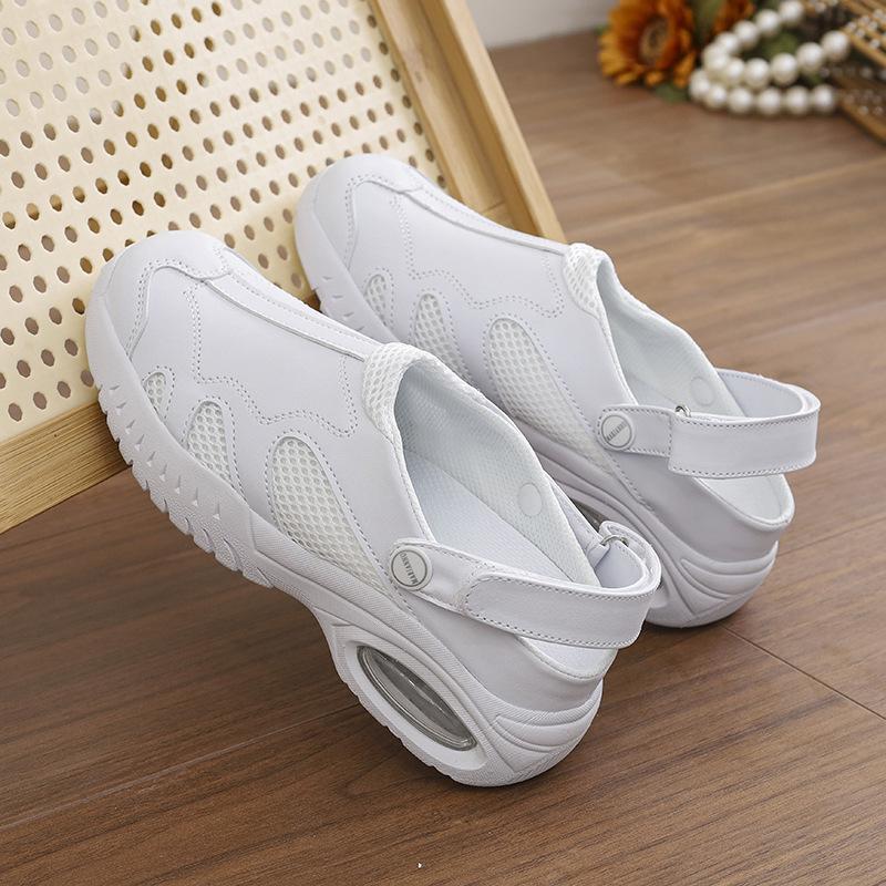 Women's Size 49 Soft Sole Breathable Non-Slip Flat Medical Nurse Shoes - Comfortable, Deodorizing, and Cross-Border Usage