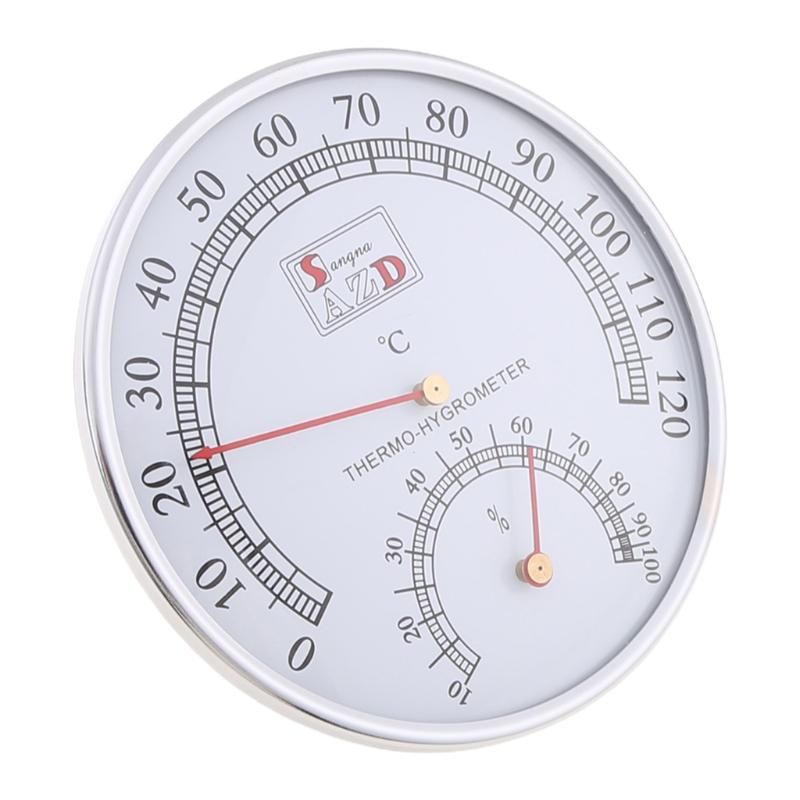 Sauna Thermometer Metal Case Steam Sauna Room Thermometer Hygrometer Bath And Sauna Indoor Outdoor Used