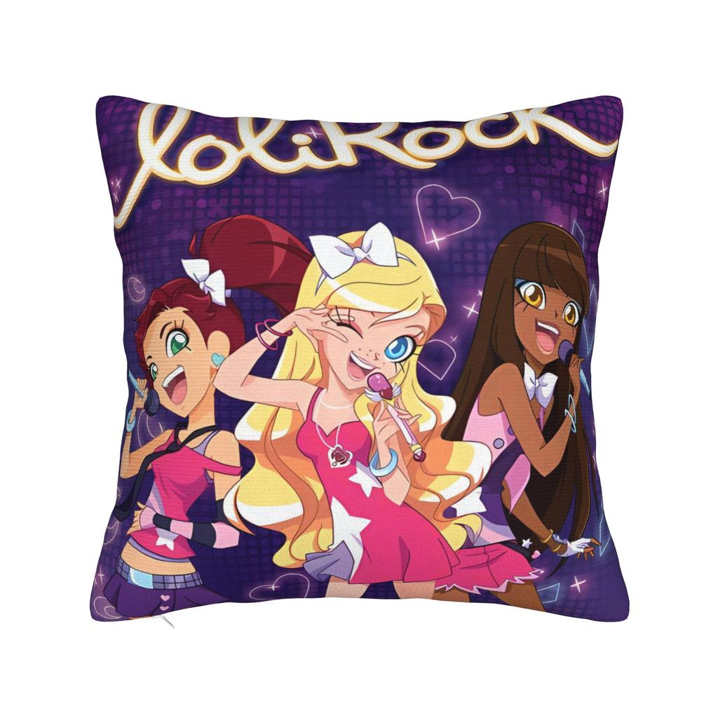 LoliRock Kopo Music Girls Pillow Cover  Comfy Cushion Cover Cute Funny Pillow Case For Sofa Home Decor