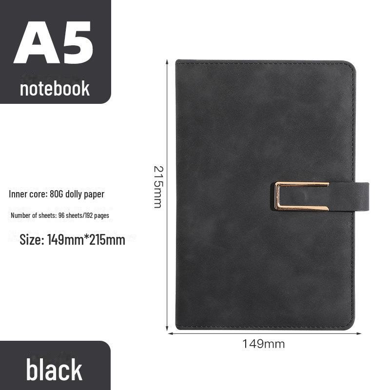 Индивидуальный набор блокнотов B5 Luxury из овчины с магнитной застежкой — идеально подходит для деловых встреч и использования в офисе