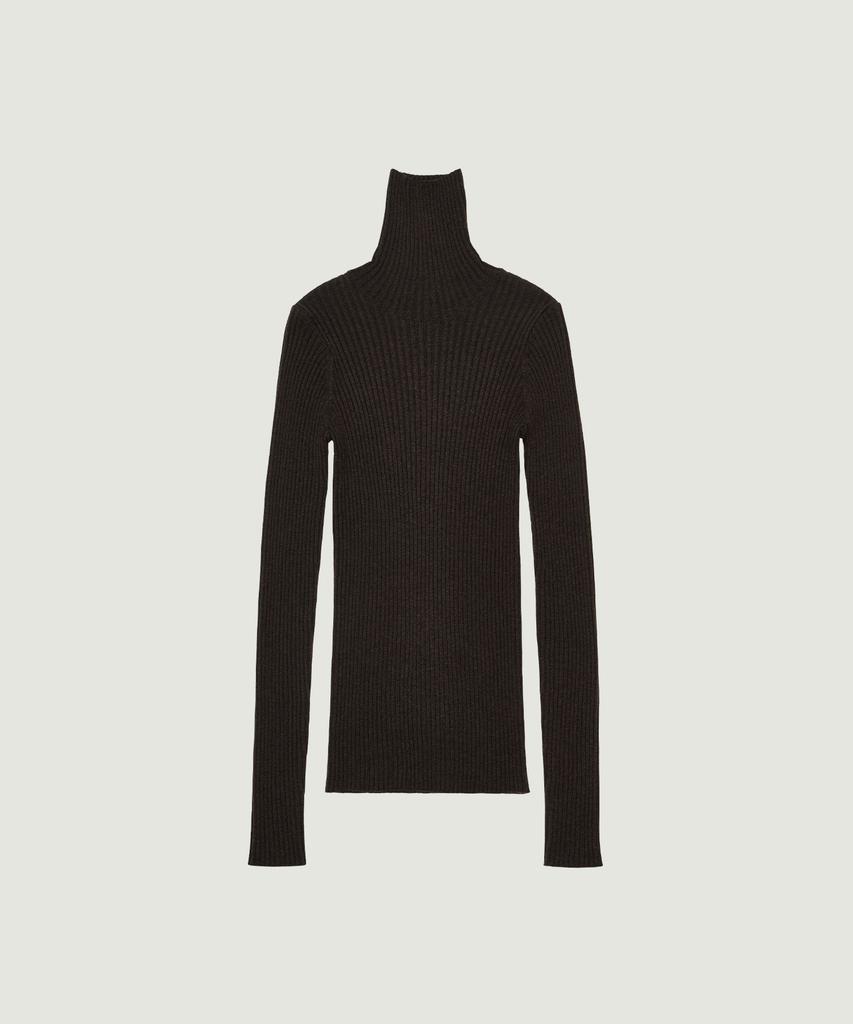 GROVE Aya High Neck Knit (Brown)