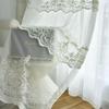 Европейская вышивка занавесок для гостиной, спальни, балкона, прозрачная занавеска, занавеска, экран для окна