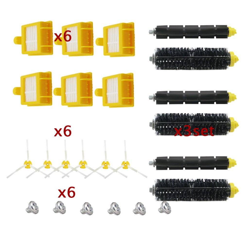 Высококачественная щетина, гибкая щетка для взбивания, фильтр Hepa и боковая щетка для пылесоса iRobot Roomba 700 Series 770 780 790