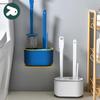 Pin Tu Long Handle Wall-Mounted Toilet Brush Set - No Dead Angle Bathroom & Gap Cleaning Brush