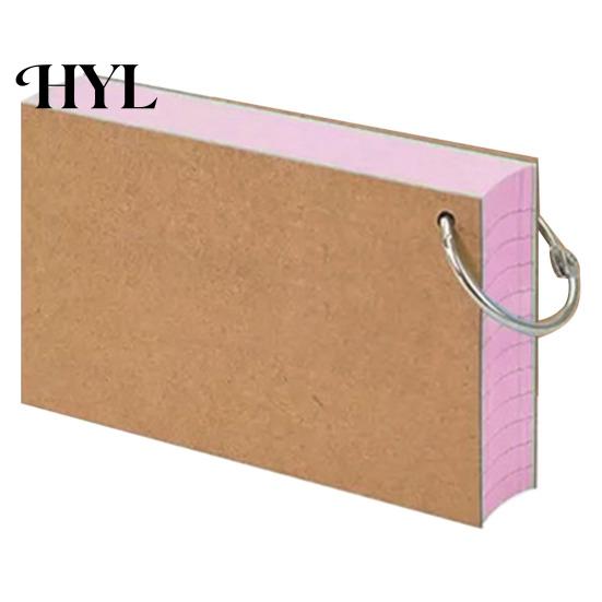 Thickened Flash Cards Colored Index with Metal Ring Smooth Writing Double-sided Paper No Ink Bleeding Notecards Ruled Study School Supplies