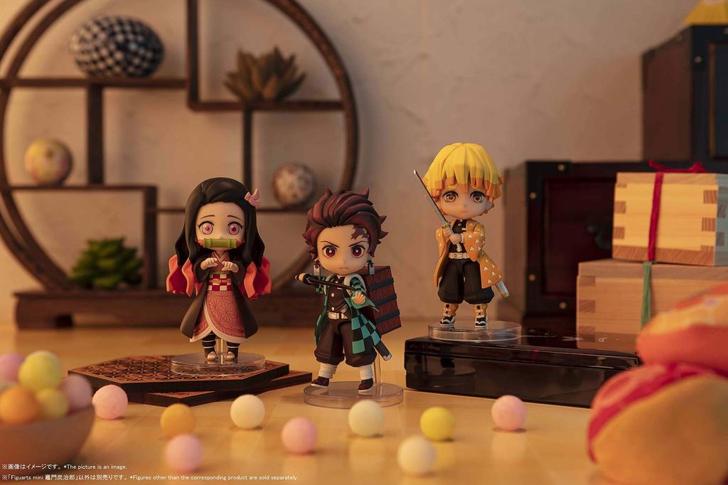 TAMASHII NATIONS Figuarts mini Demon Kimetsu no Yaiba Tanjiro Kamado примерно 90 мм окрашенная подвижная фигурка Slayer PVC&ABS