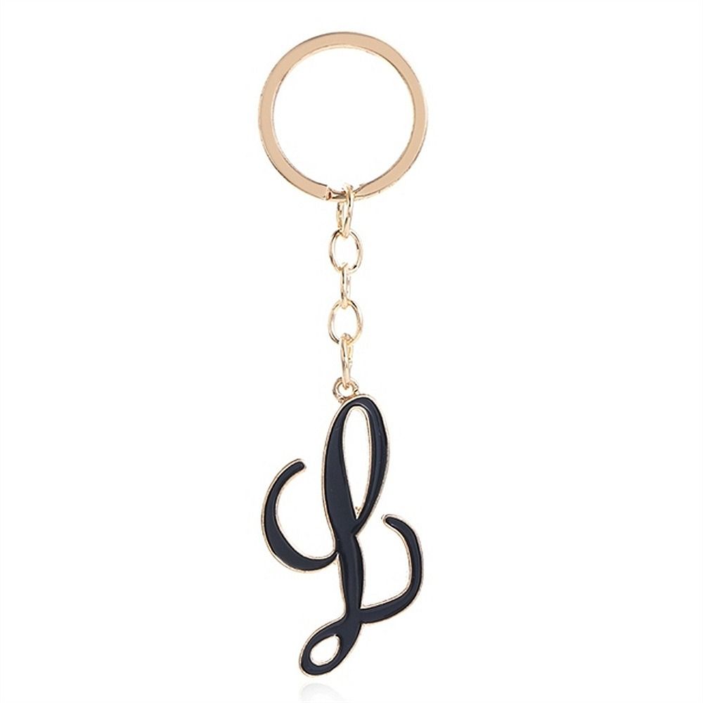 Алфавит от A до Z, черный, 26 английских букв, брелок, инициалы, алфавит, креативный, веселый, декоративный