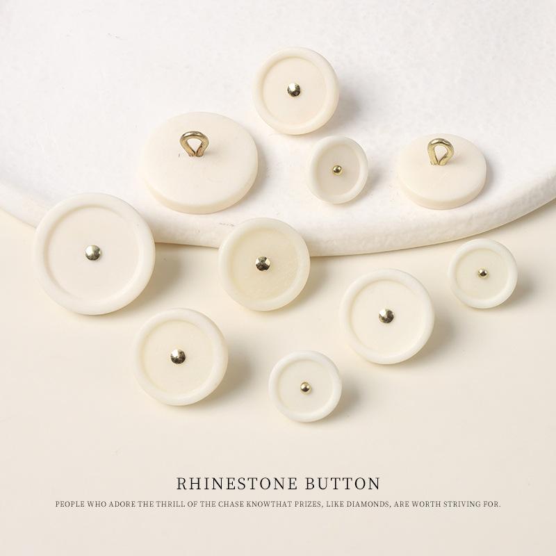 5 шт. Медная игла Рог Кость говядины Высокая ножка Натуральная пуговица Ципао Ханфу Китайская пуговица Костюм Куртка Кардиган Пуговица