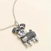 Exquisite Maltese Dog Pendant Necklace Cute Aesthetic Neck Accessories Collar Chain  Unisex