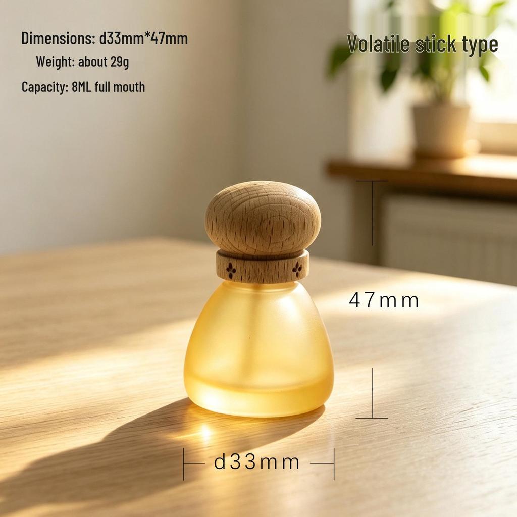 Cute Snowman Glass Diffuser Bottle, Mini Essential Oil Ornament, Creative Desktop Decor, Customizable with Logo