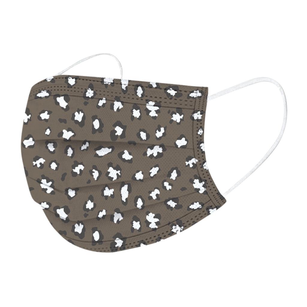 10 шт. трехслойная одноразовая пыленепроницаемая защитная маска с леопардовым принтом для взрослых
