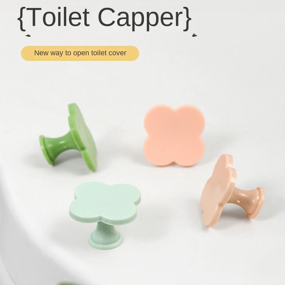 Labor-saving Flower Shaped Toilet Tank Button Universal Toilet Lid Lifter Toilet